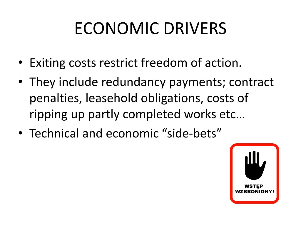 economic drivers