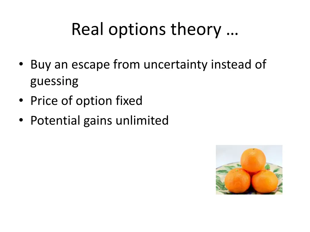 real options theory