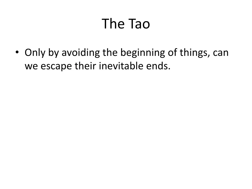 the tao