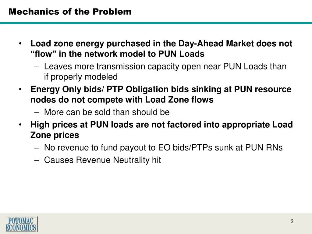 mechanics of the problem