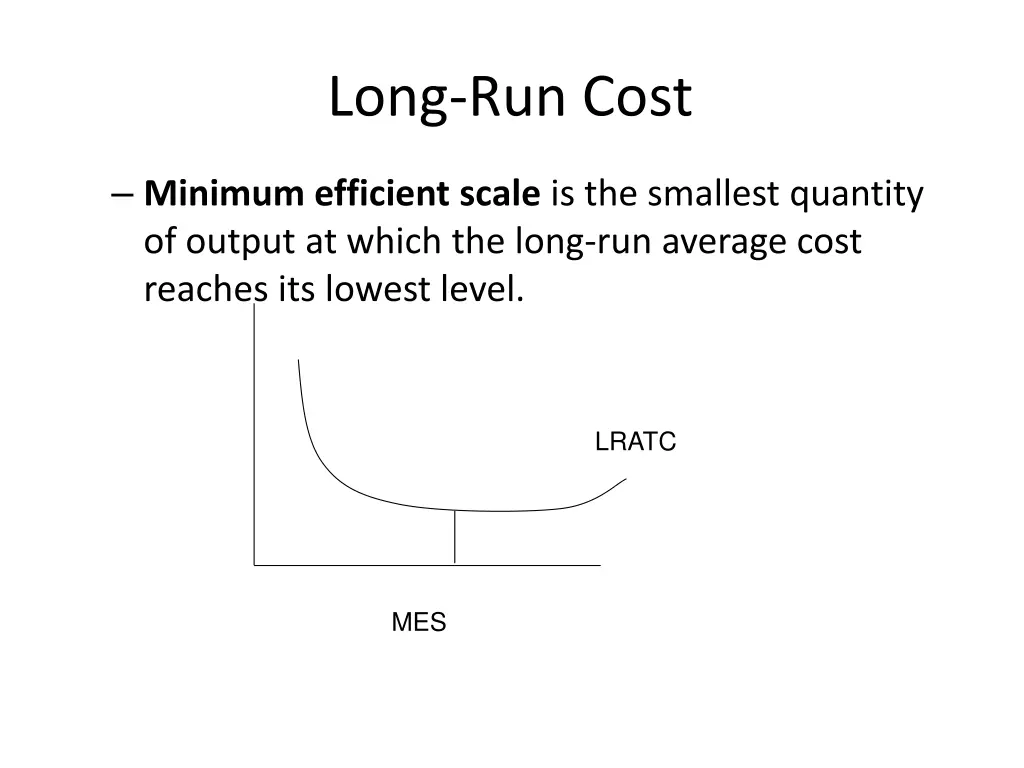 long run cost 3