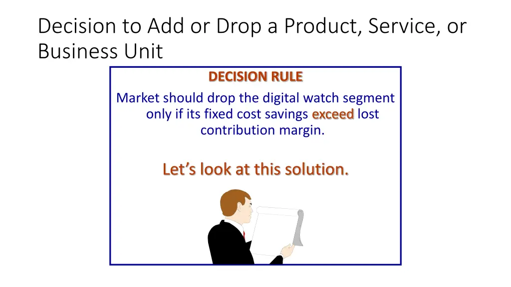 decision to add or drop a product service 6
