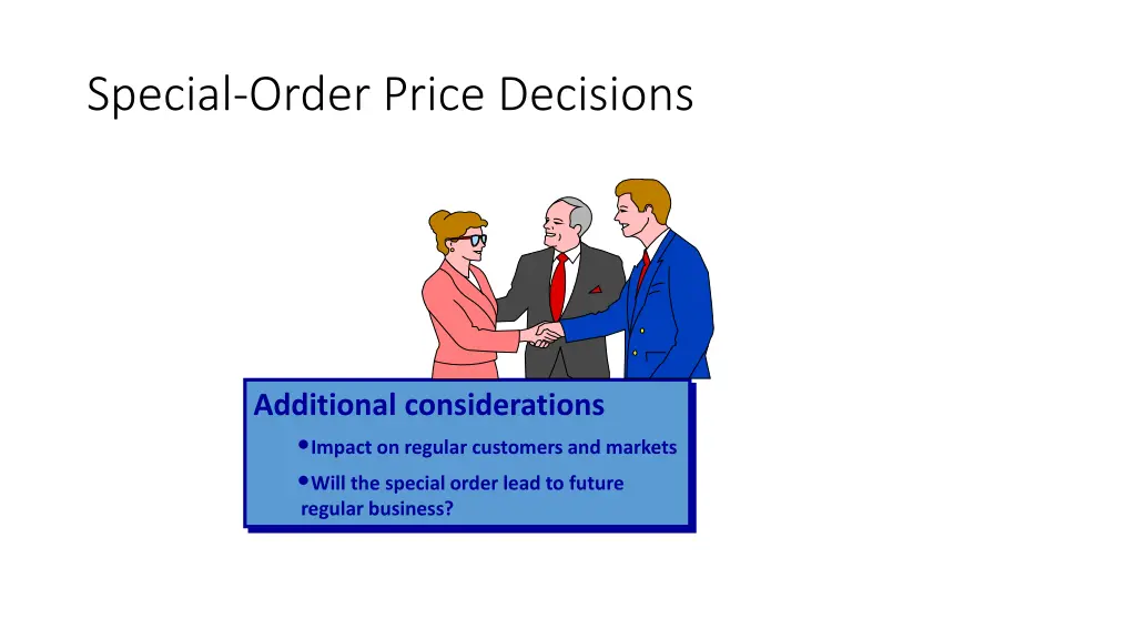 special order price decisions 5