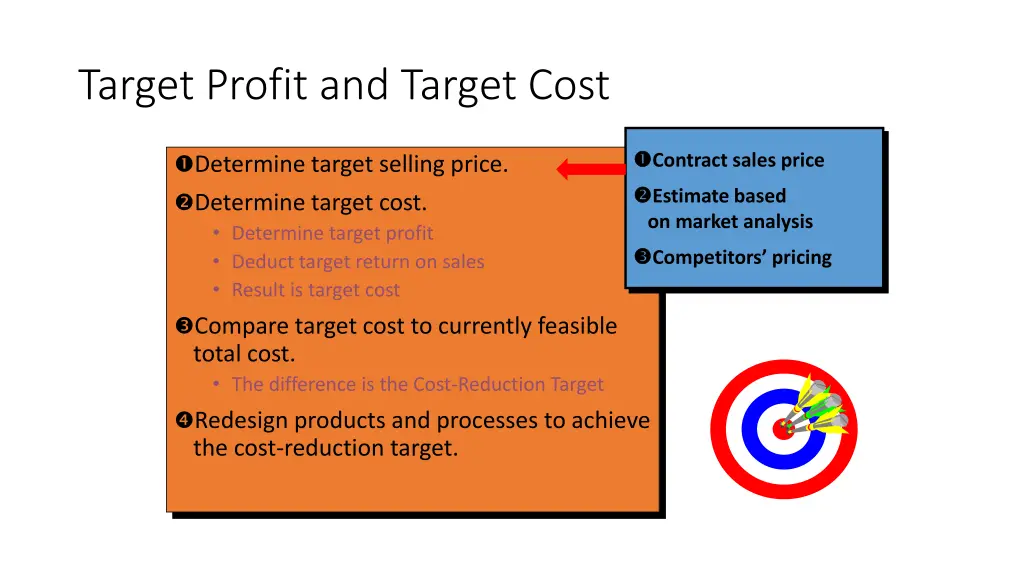 target profit and target cost