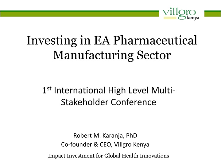 investing in ea pharmaceutical manufacturing