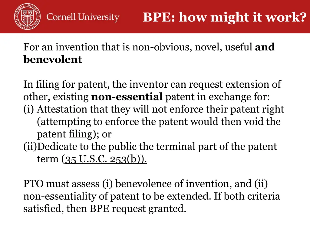 bpe how might it work
