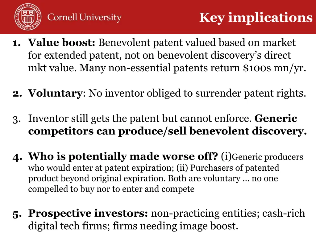 key implications