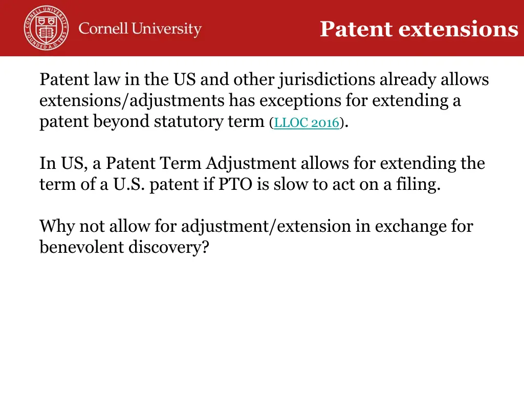 patent extensions