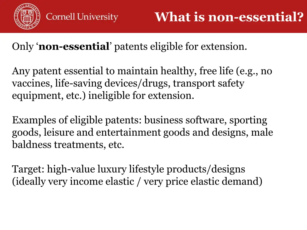what is non essential