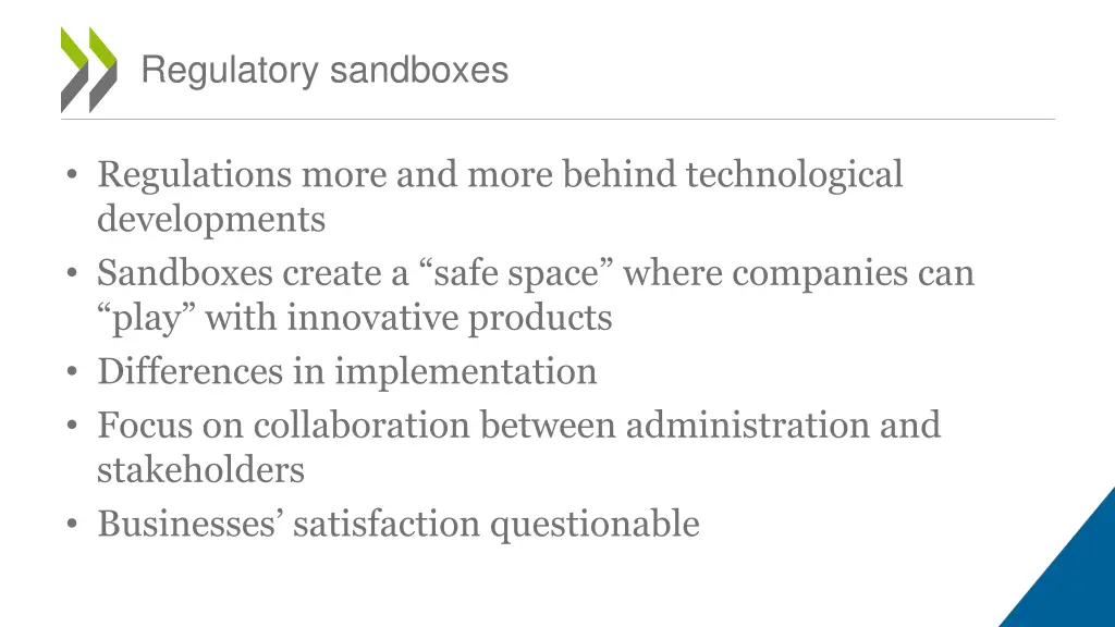 regulatory sandboxes