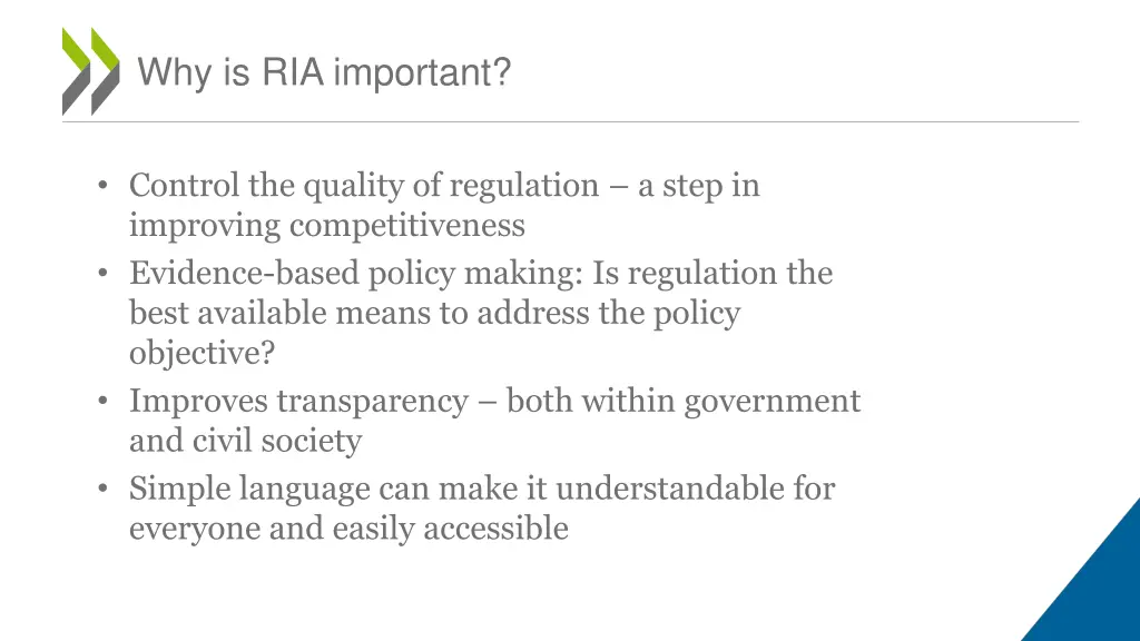 why is ria important