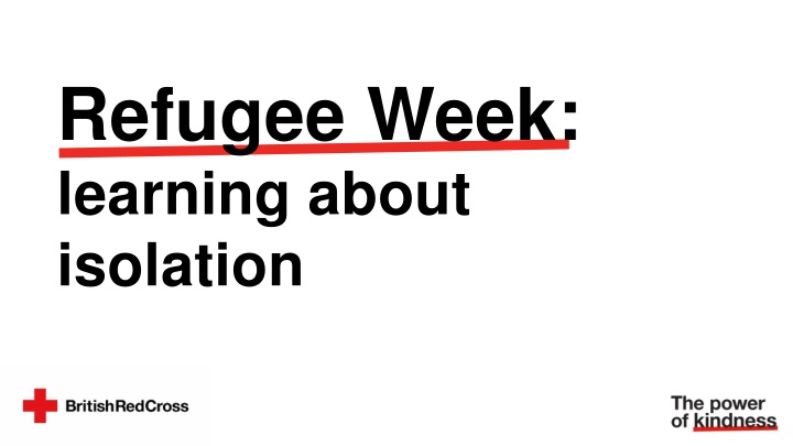 refugee week learning about isolation