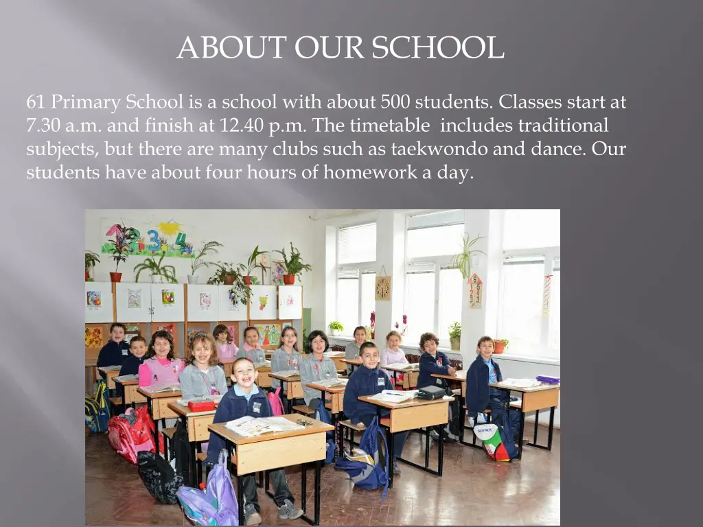 about our school
