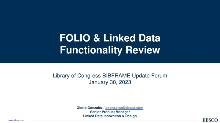 folio linked data functionality review