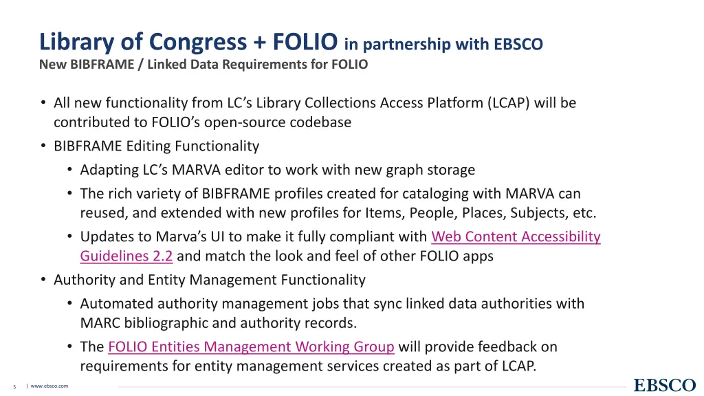 library of congress folio in partnership with