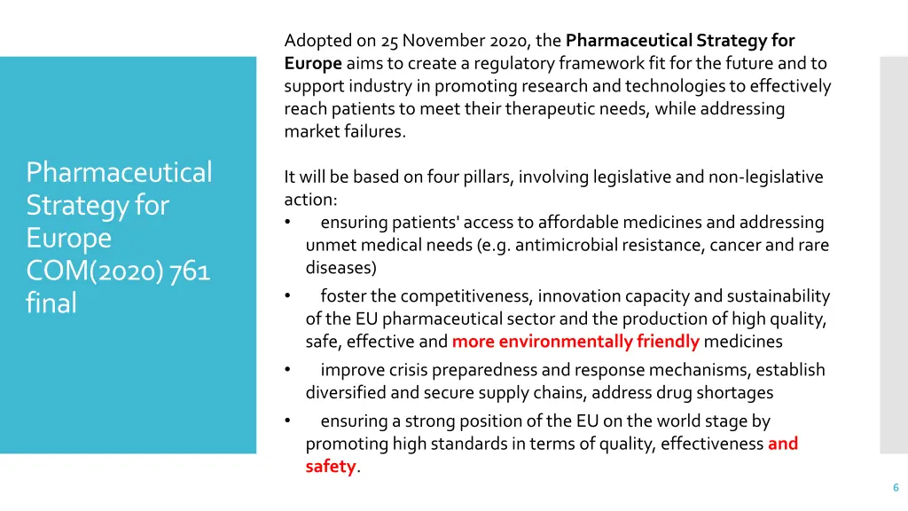 adopted on 25 november 2020 the pharmaceutical
