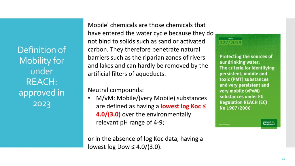 mobile chemicals are those chemicals that have