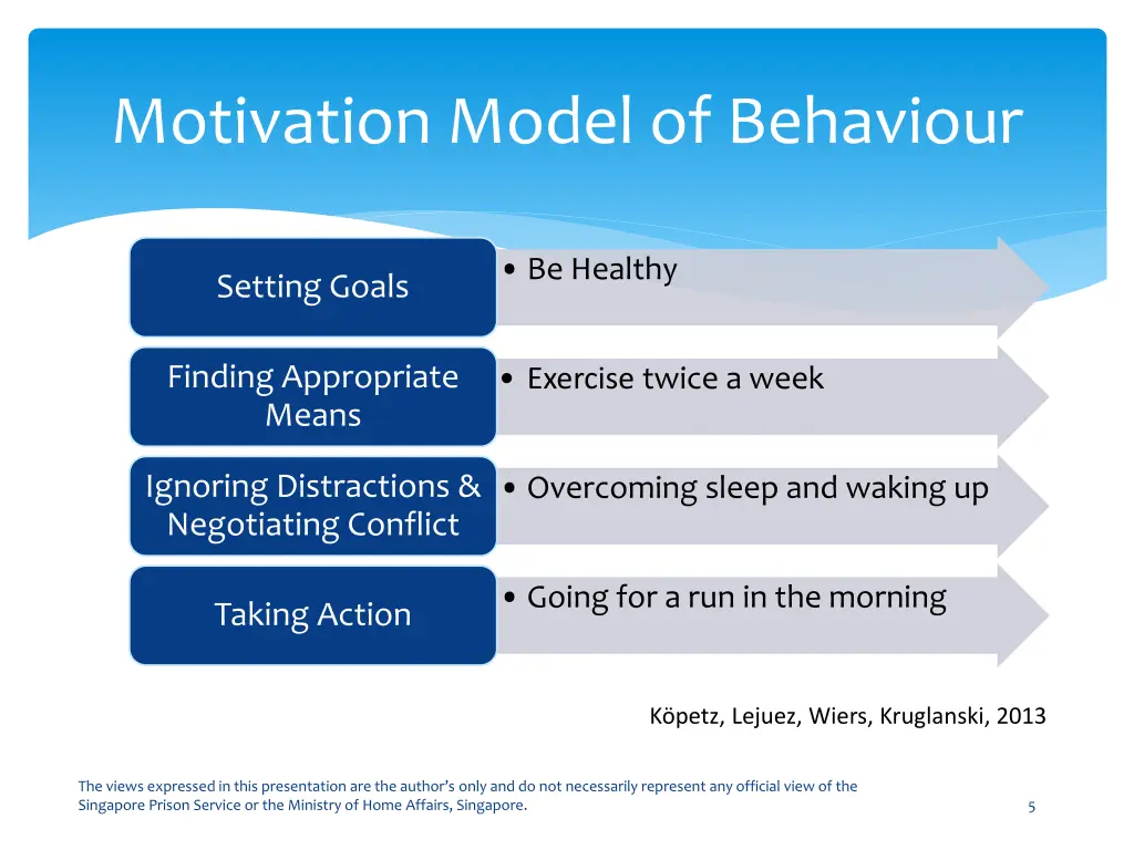 motivation model of behaviour