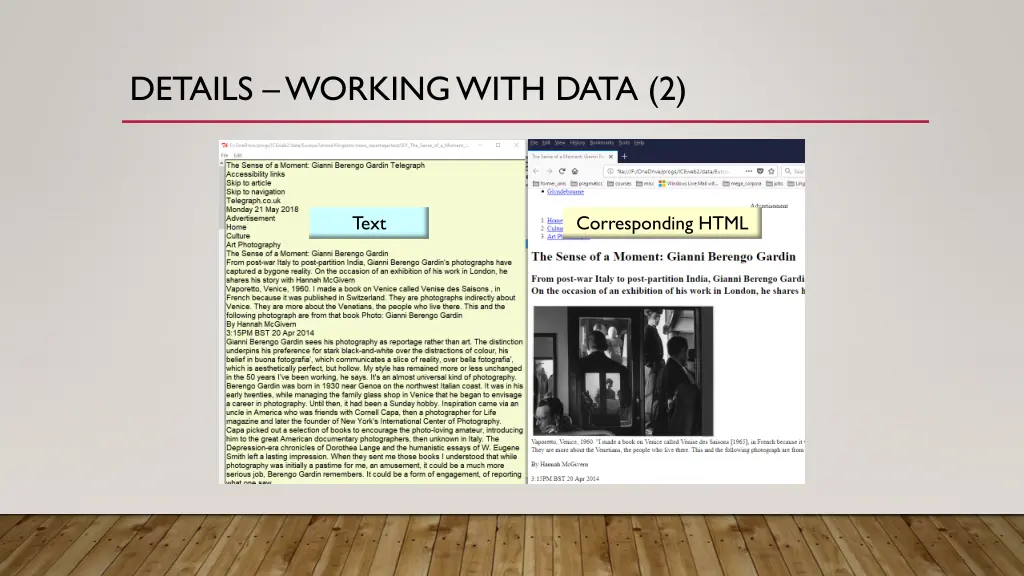details working with data 2