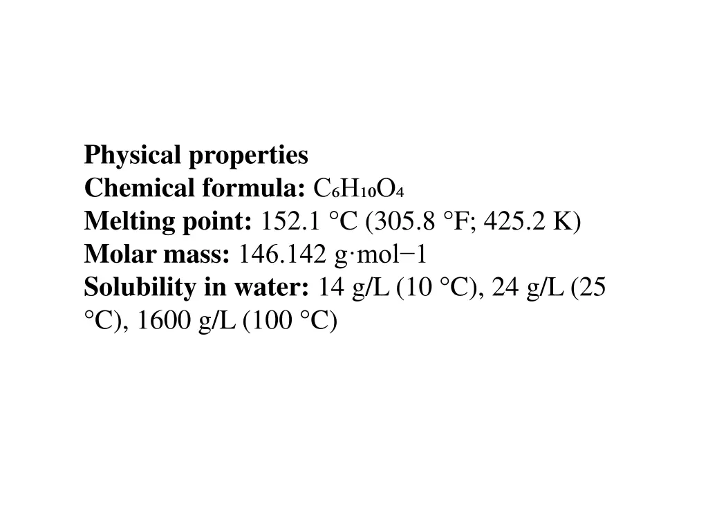 physical properties chemical formula