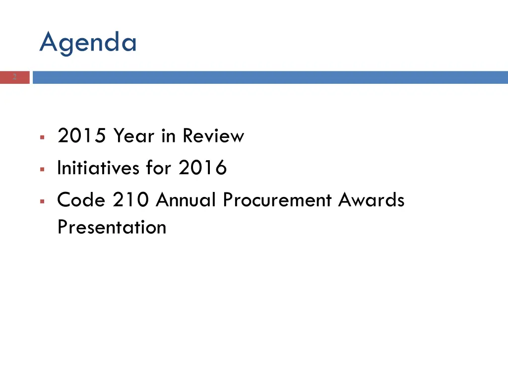 agenda