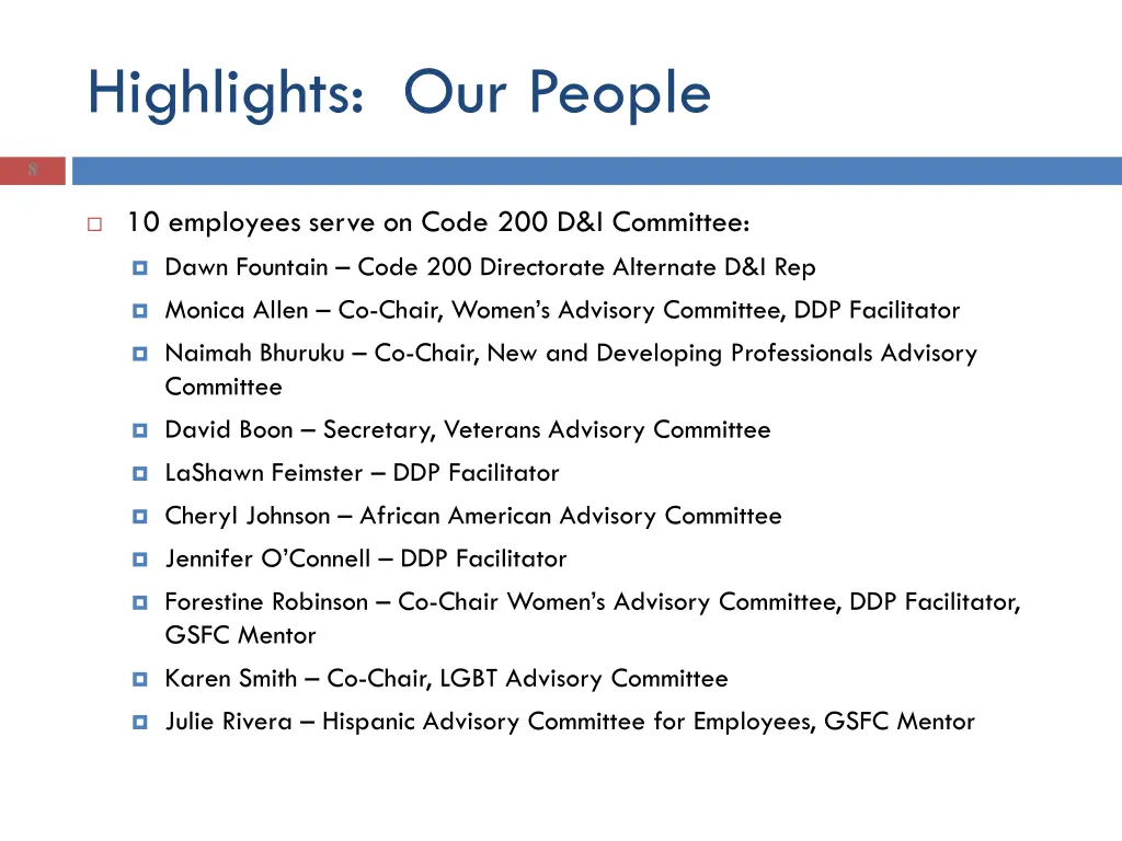 highlights our people 4
