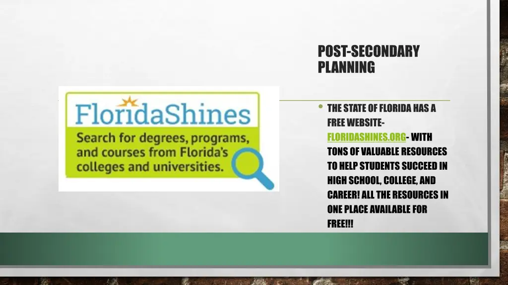 post secondary planning