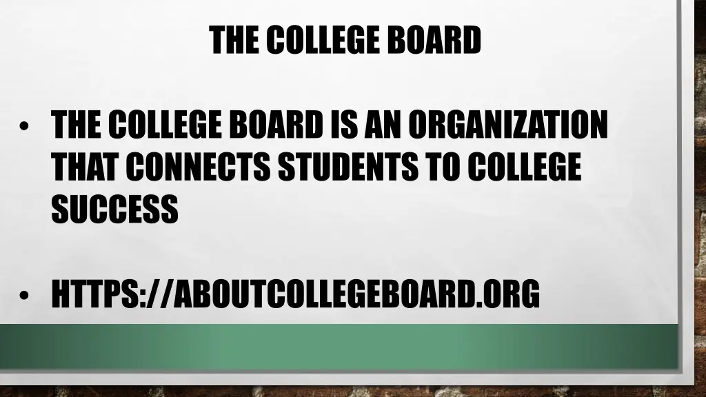 the college board