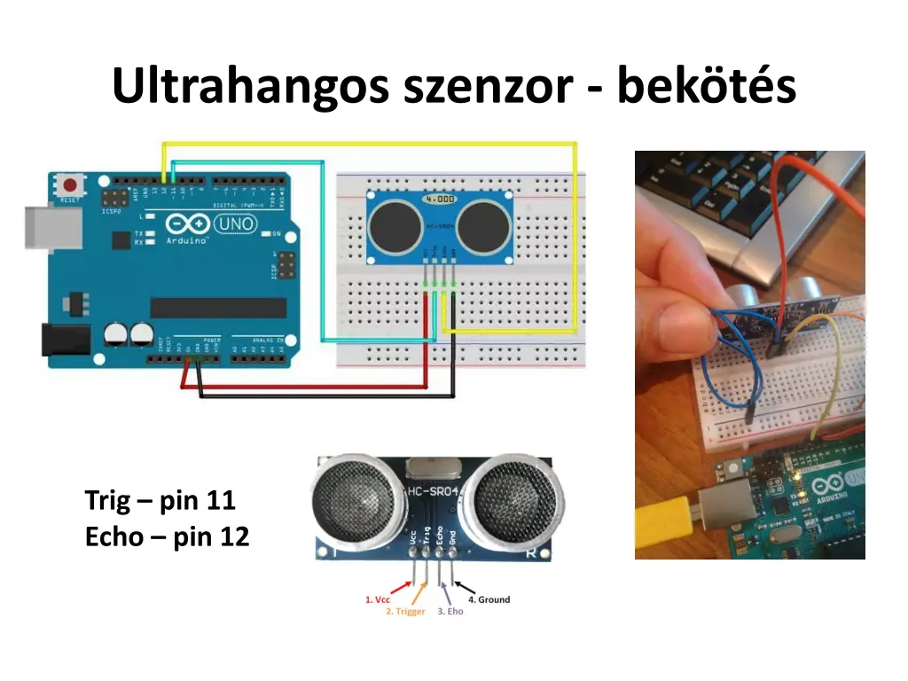 ultrahangos szenzor bek t s