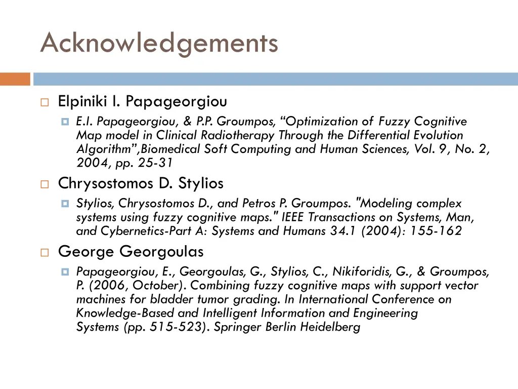 acknowledgements
