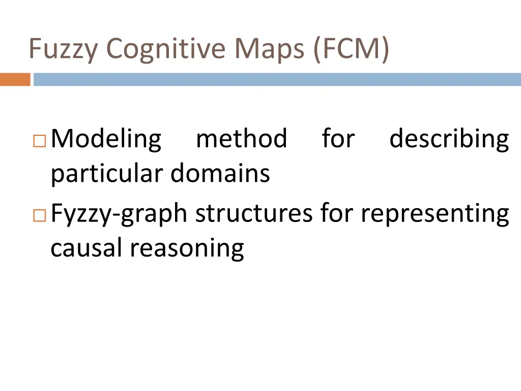 fuzzy cognitive maps fcm