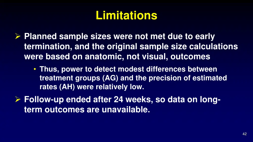 limitations
