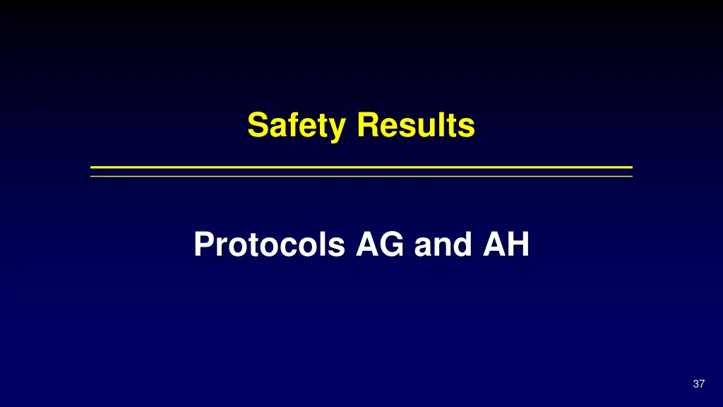 safety results