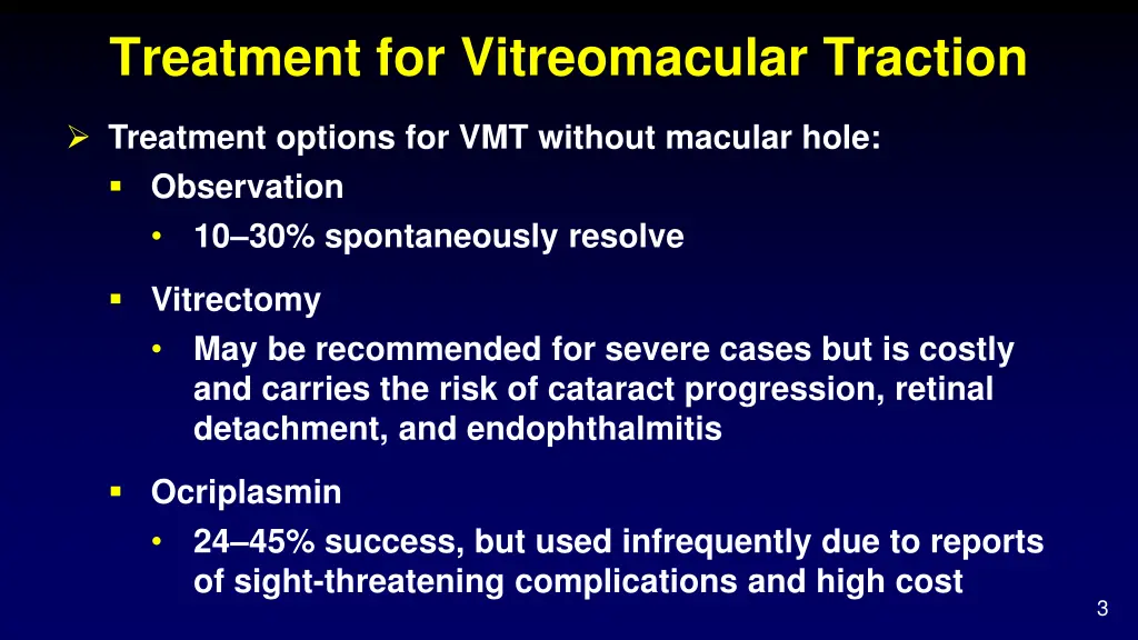 treatment for vitreomacular traction