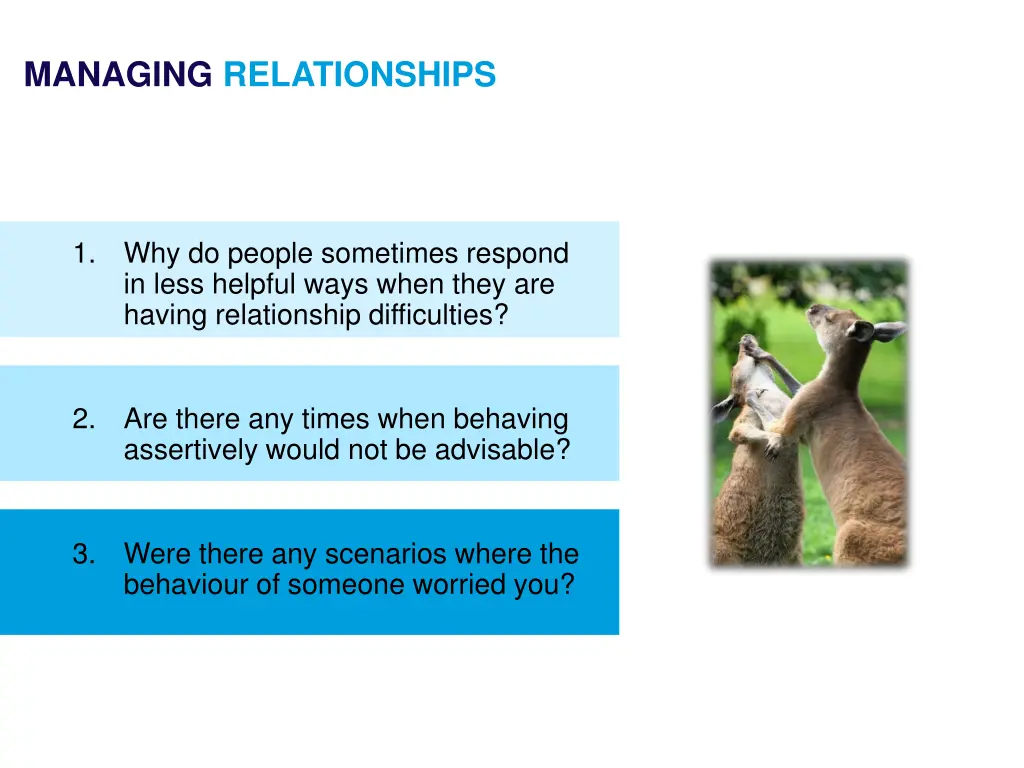 managing relationships