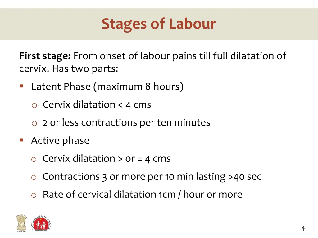stages of labour 1