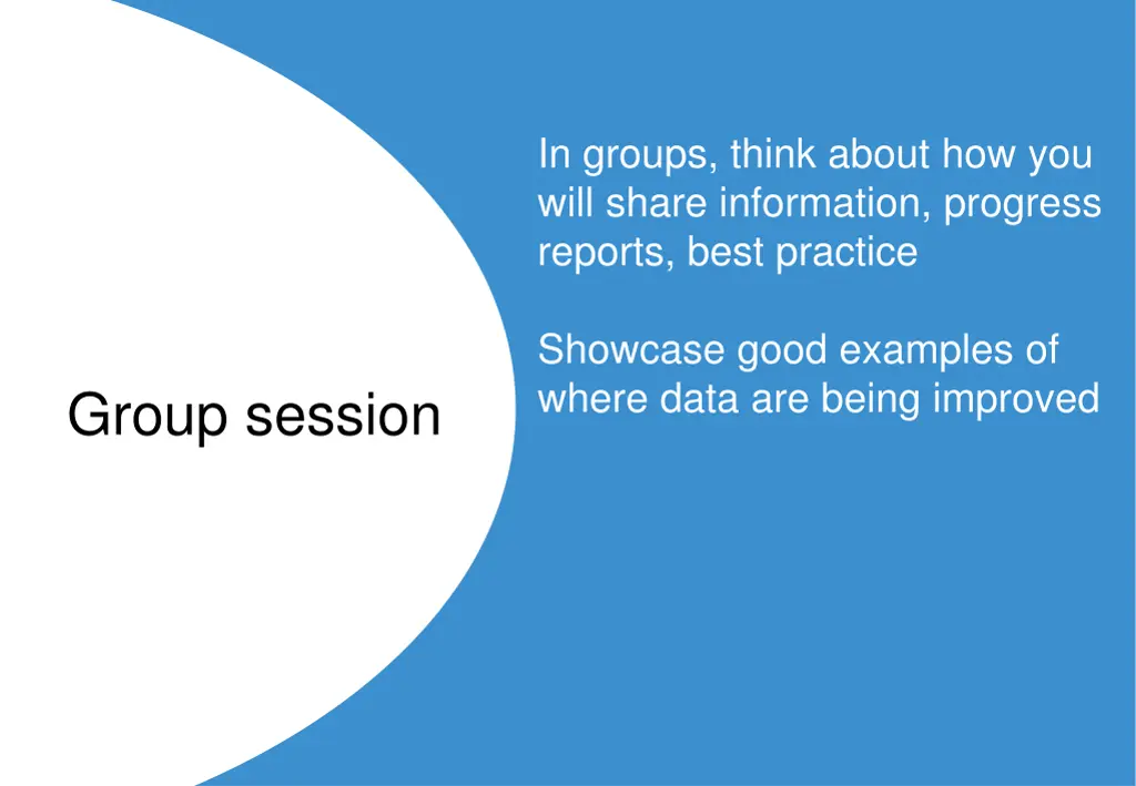 in groups think about how you will share