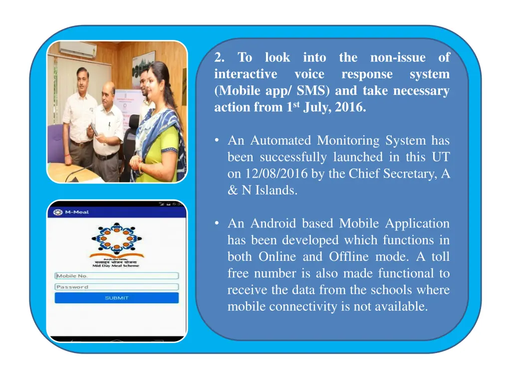 2 to look into the non issue of interactive voice