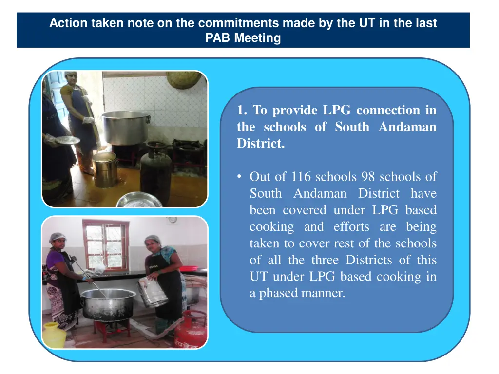 action taken note on the commitments made