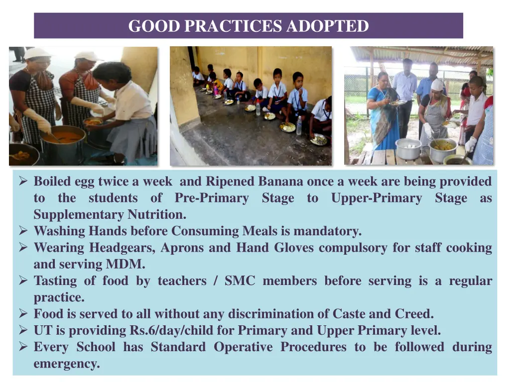good practices adopted