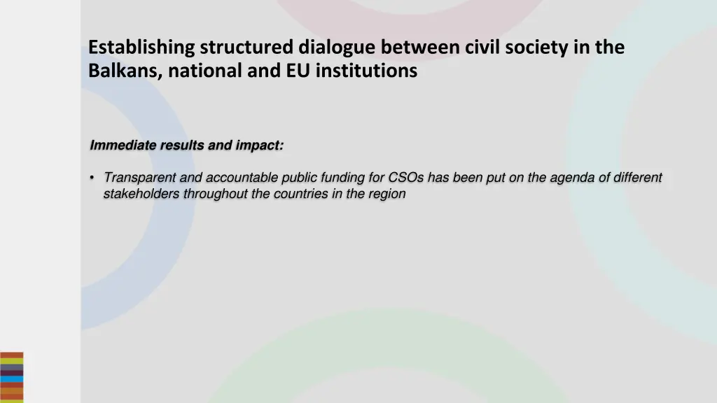establishing structured dialogue between civil