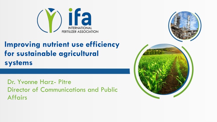 improving nutrient use efficiency for sustainable