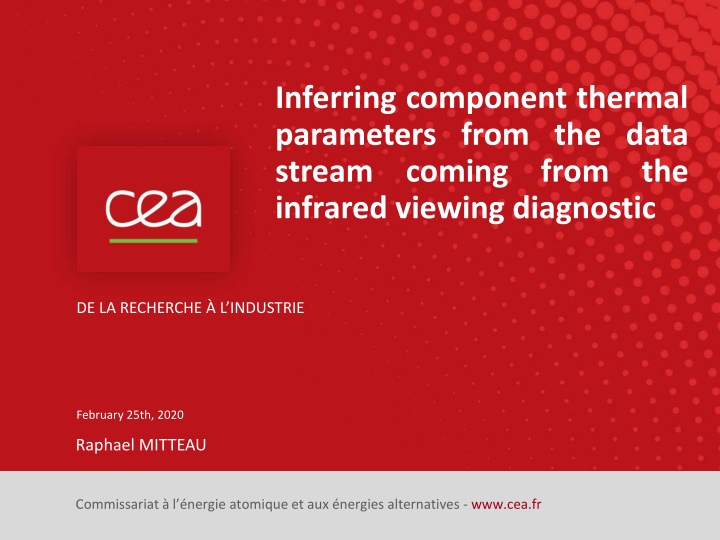 inferring component thermal parameters from