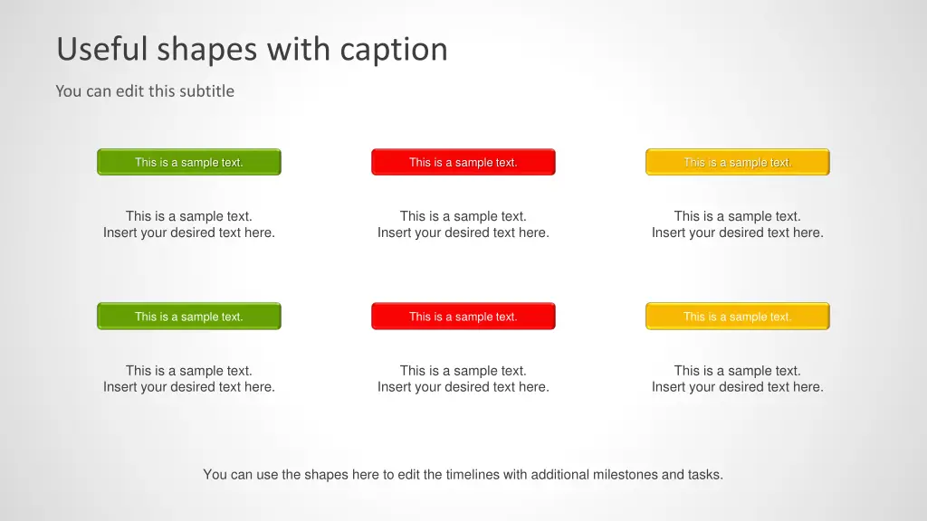 useful shapes with caption