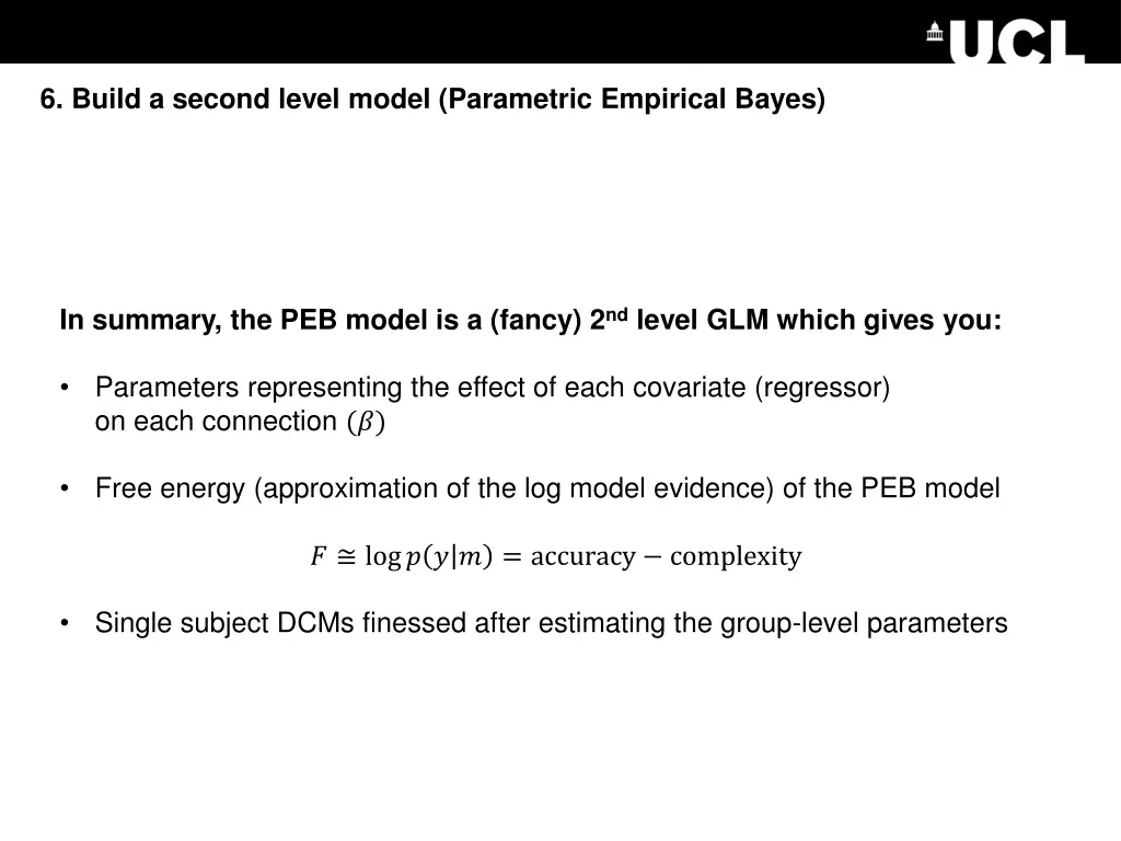 6 build a second level model parametric empirical 2