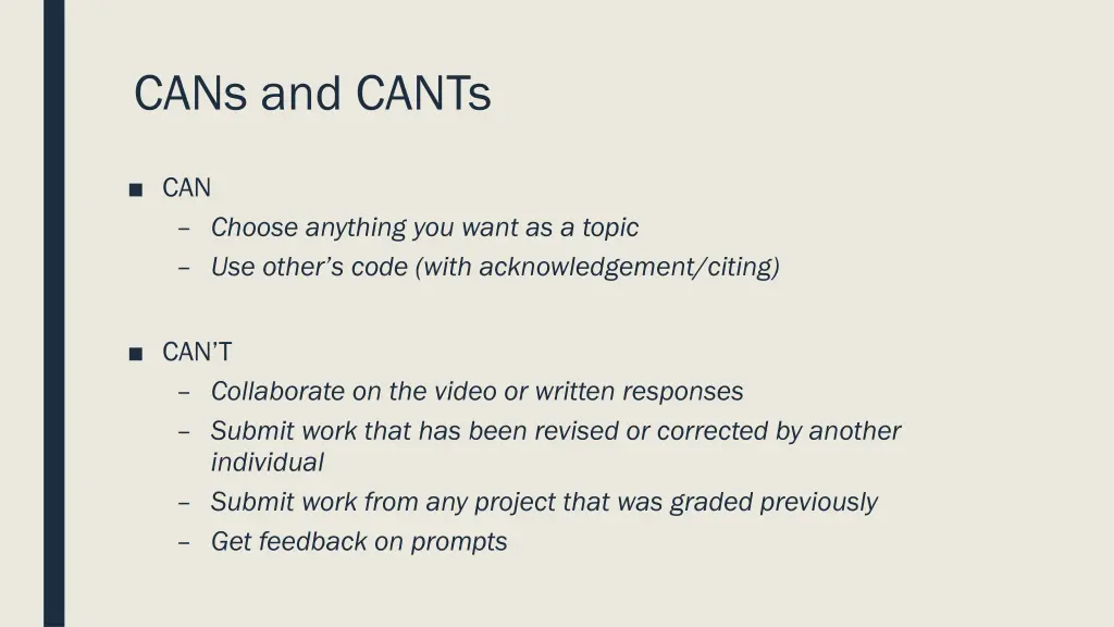 cans and cants
