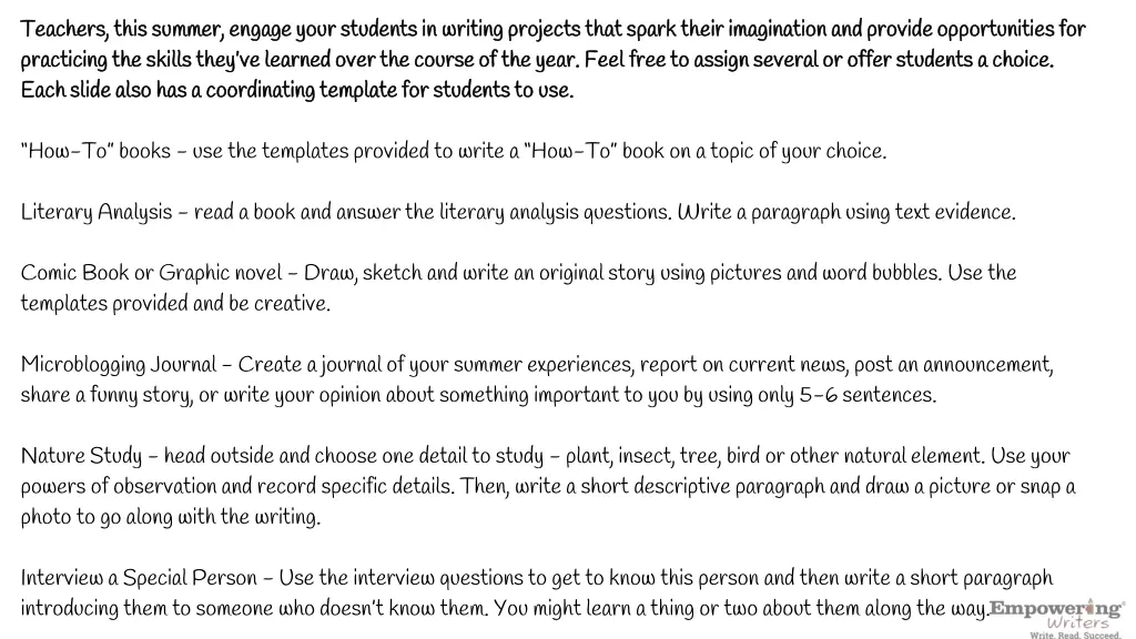 teachers this summer engage your students