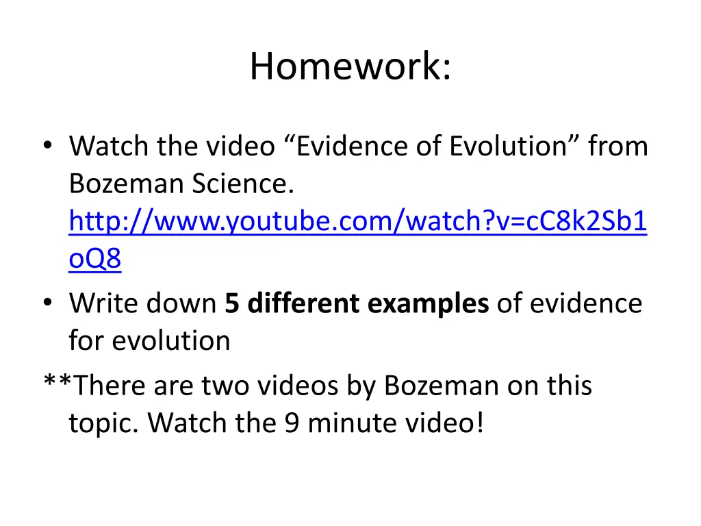 homework