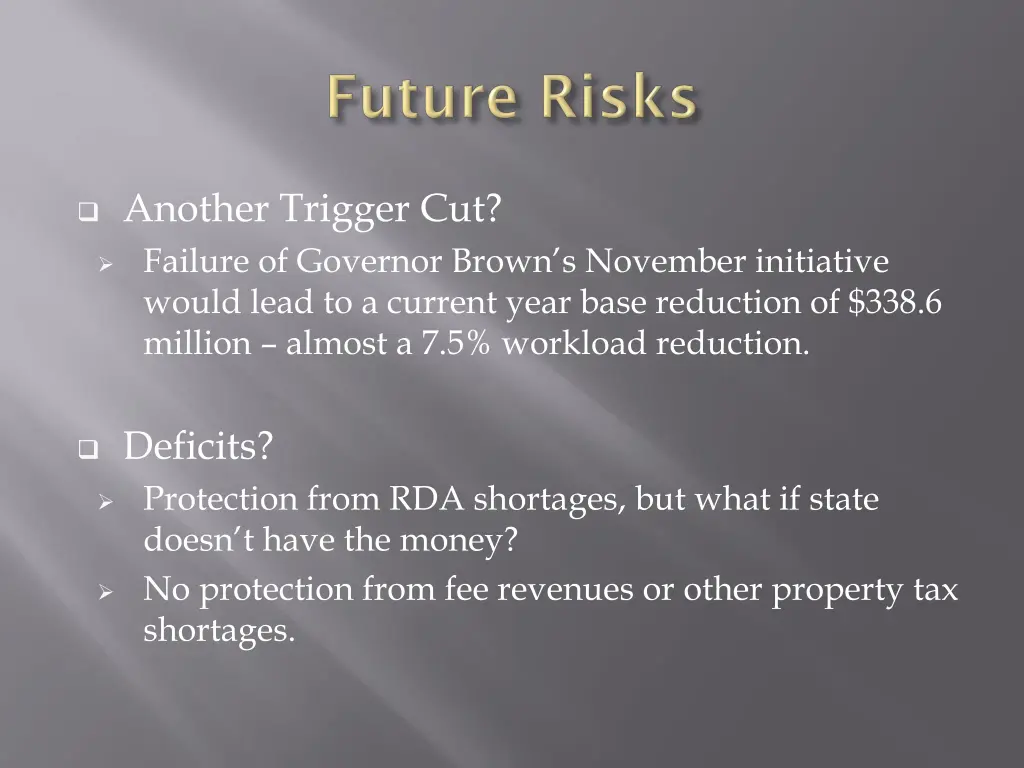 another trigger cut failure of governor brown