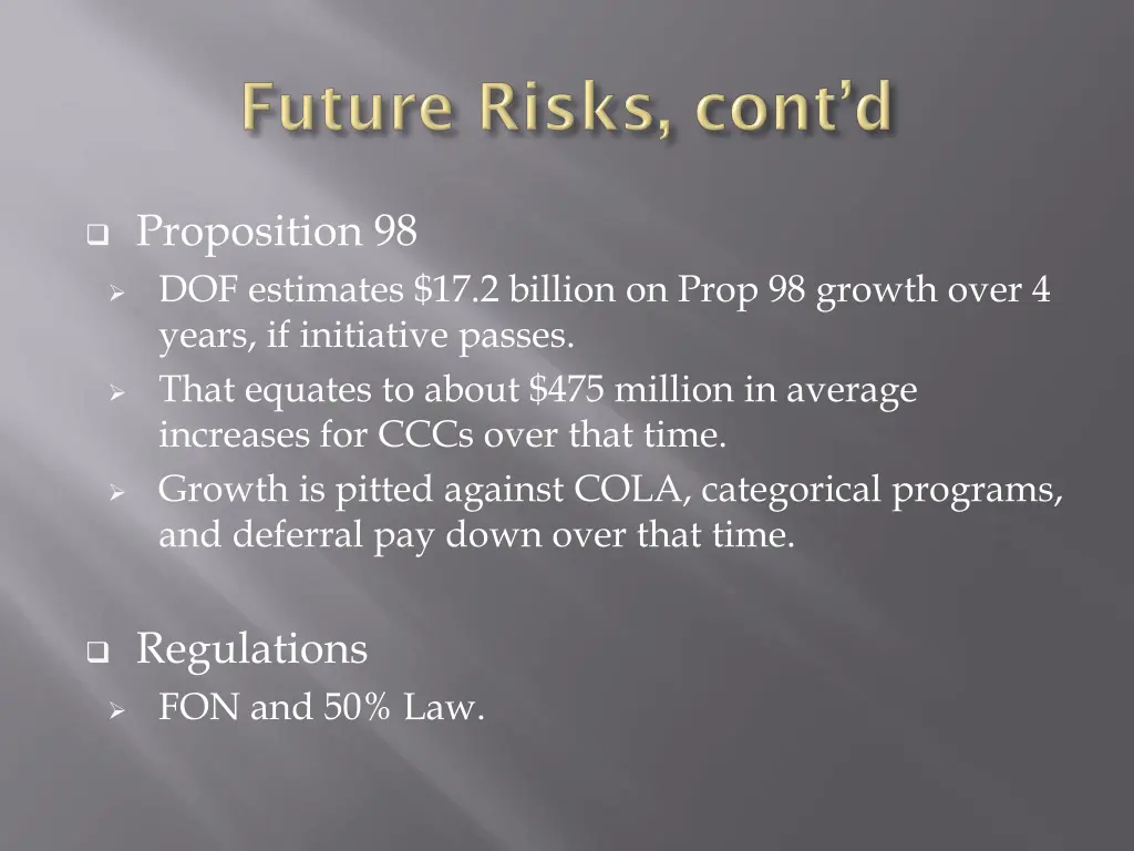 proposition 98 dof estimates 17 2 billion on prop